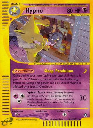Hypno (H12) H12  - Holofoil Aquapolis - Holo Rare