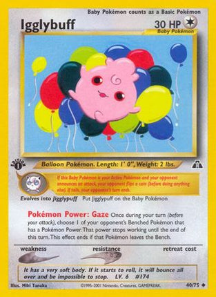 Igglybuff 040/75  - 1st Edition Neo Discovery - Uncommon