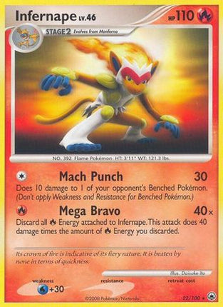 Infernape 022  Majestic Dawn - Rare