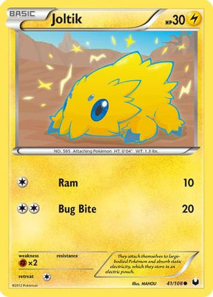 Joltik (41)/108  - Reverse Holofoil Dark Explorers - Common