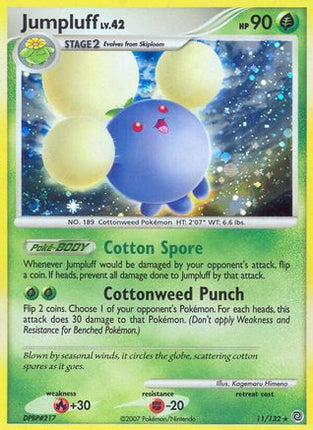 Jumpluff/132  - Reverse Holofoil Secret Wonders - Holo Rare