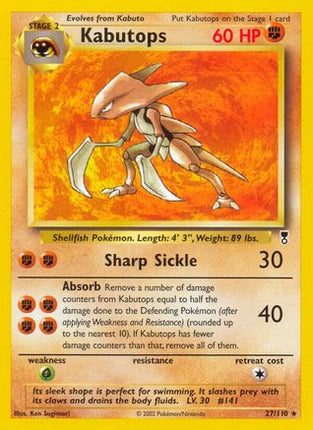 Kabutops 027  Legendary Collection - Rare