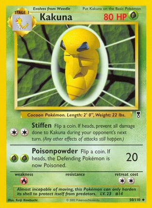 Kakuna 050  - Reverse Holofoil Legendary Collection - Uncommon