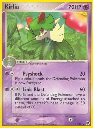Kirlia 032/101  Dragon Frontiers - Uncommon