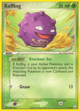 Koffing 061/109  Team Rocket Returns - Common