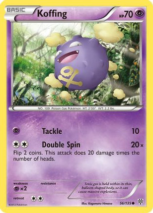 Koffing (56)/135  - Reverse Holofoil Plasma Storm - Common