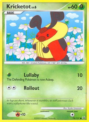 Kricketot 078/127  - Reverse Holofoil Platinum - Common