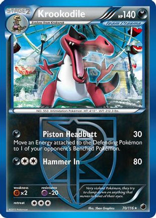 Krookodile (Team Plasma)/116  Plasma Freeze - Rare