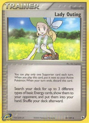 Lady Outing/109  - Reverse Holofoil Ruby and Sapphire - Uncommon