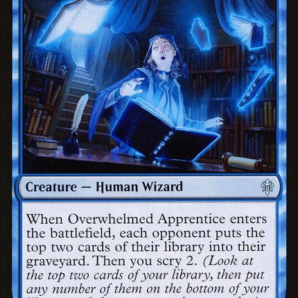 Overwhelmed Apprentice (ELD-060) - Throne of Eldraine Foil