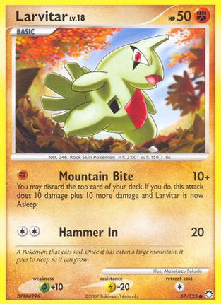 Larvitar/123  Mysterious Treasures - Common