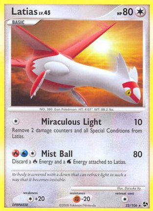Latias/106  - Reverse Holofoil Great Encounters - Rare