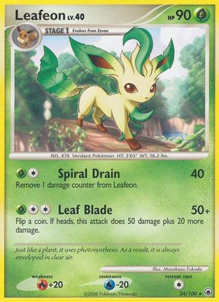 Leafeon (24) 024  - Reverse Holofoil Majestic Dawn - Rare