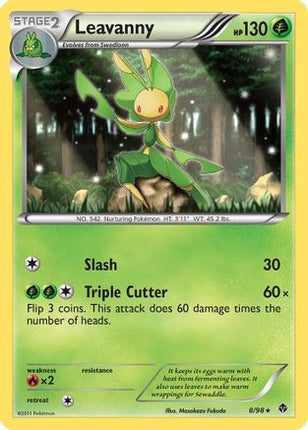 Leavanny (8)/98  - Reverse Holofoil Emerging Powers - Rare
