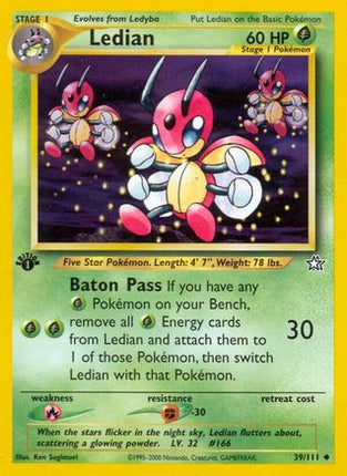 Ledian 039/111  - Unlimited Neo Genesis - Uncommon