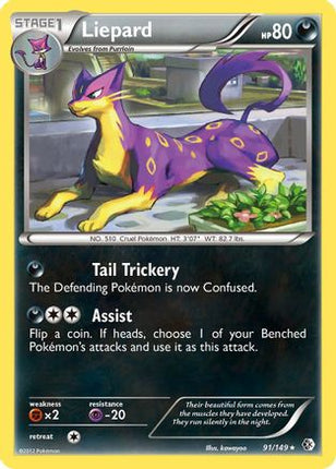 Liepard/149  - Reverse Holofoil Boundaries Crossed - Holo Rare