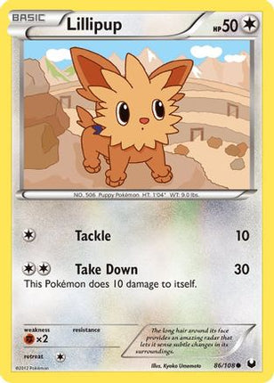 Lillipup/108  - Reverse Holofoil Dark Explorers - Common