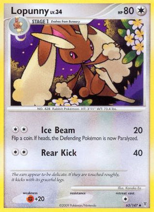 Lopunny 063/147  - Reverse Holofoil Supreme Victors - Uncommon