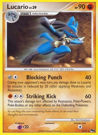 Lucario 002/017  POP Series 8 - Rare