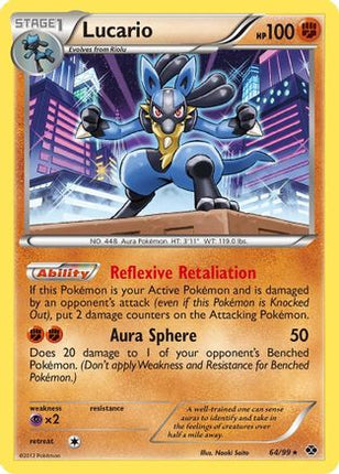 Lucario/99  - Reverse Holofoil Next Destinies - Holo Rare
