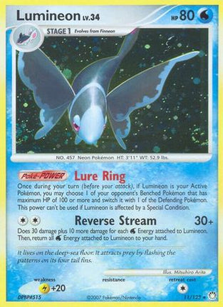 Lumineon/123  - Holofoil Mysterious Treasures - Holo Rare