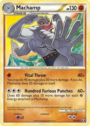 Machamp/102  - Reverse Holofoil Triumphant - Rare