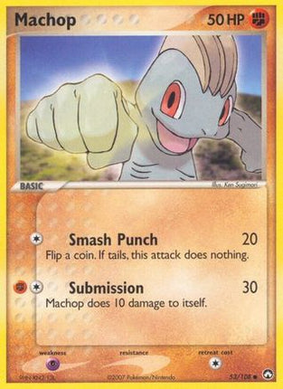 Machop 053/108  - Reverse Holofoil Power Keepers - Common