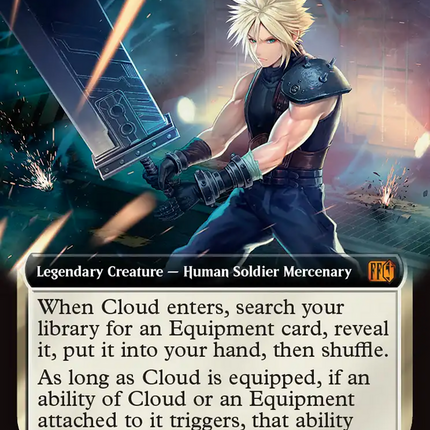 Cloud, Midgar Mercenary (FIN-427) - FINAL FANTASY: (Extended Art) Foil