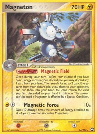Magneton 016  - Reverse Holofoil Power Keepers - Rare