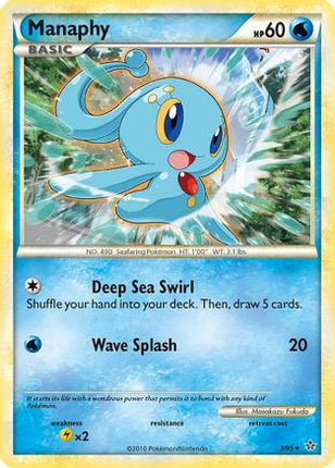 Manaphy/95  - Holofoil Unleashed - Holo Rare