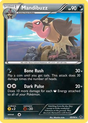 Mandibuzz/98  - Reverse Holofoil Emerging Powers - Rare