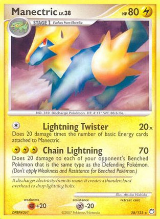 Manectric/123  Mysterious Treasures - Rare