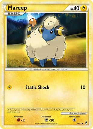 Mareep 063/95  - Reverse Holofoil Call of Legends - Common