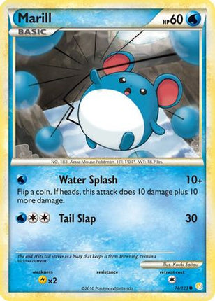 Marill 074/123  HeartGold SoulSilver - Common