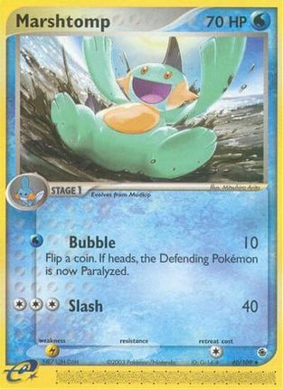 Marshtomp 040/109  - Reverse Holofoil Ruby and Sapphire - Uncommon