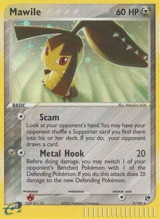 Mawile 009/100  - Reverse Holofoil Sandstorm - Holo Rare