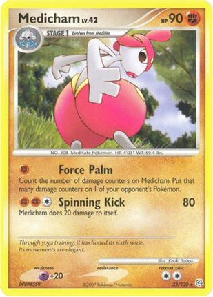 Medicham/130  - Reverse Holofoil Diamond and Pearl - Rare