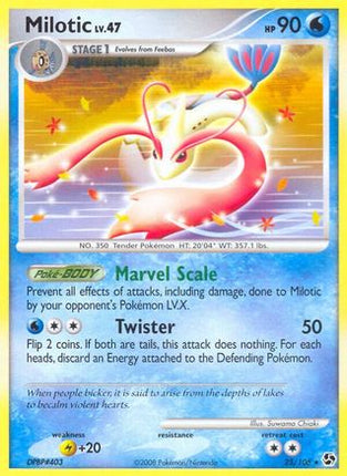 Milotic/106  - Reverse Holofoil Great Encounters - Rare