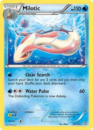 Milotic 028/124  - Reverse Holofoil Dragons Exalted - Holo Rare