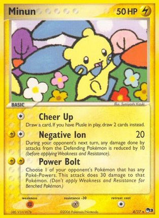 Minun 004/017  POP Series 3 - Rare