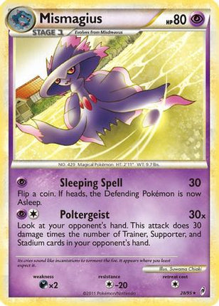 Mismagius/95  - Reverse Holofoil Call of Legends - Rare