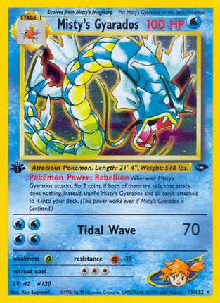 Misty's Gyarados 013/132  - Unlimited Holofoil Gym Challenge - Holo Rare