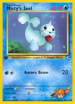 Misty's Seel 088/132  - Unlimited Gym Heroes - Common