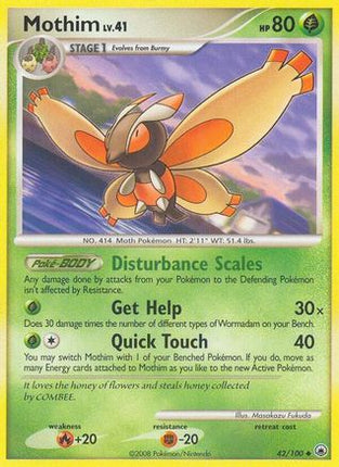 Mothim/100  Majestic Dawn - Uncommon