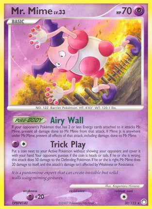 Mr. Mime/123  Mysterious Treasures - Rare
