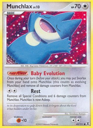Munchlax (69) 069/111  - Reverse Holofoil Rising Rivals - Common