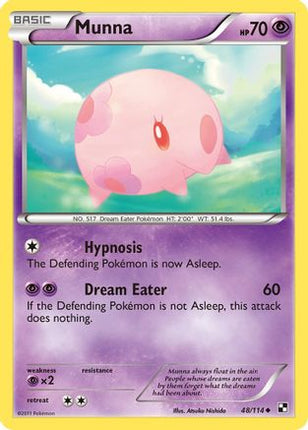 Munna/114  - Reverse Holofoil Black and White - Uncommon