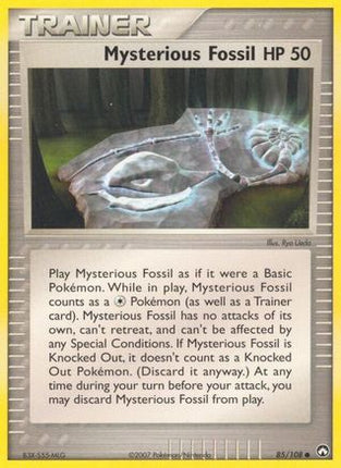 Mysterious Fossil/108  - Reverse Holofoil Power Keepers - Common