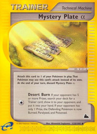 Mystery Plate Alpha 133  - Reverse Holofoil Skyridge - Uncommon