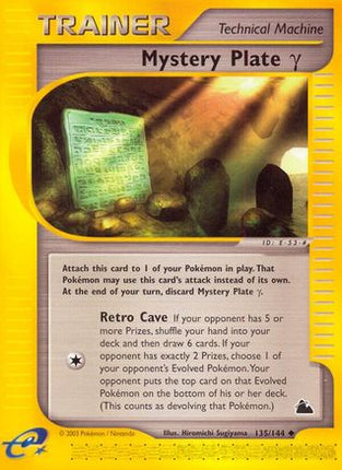 Mystery Plate Gamma 135  - Reverse Holofoil Skyridge - Uncommon